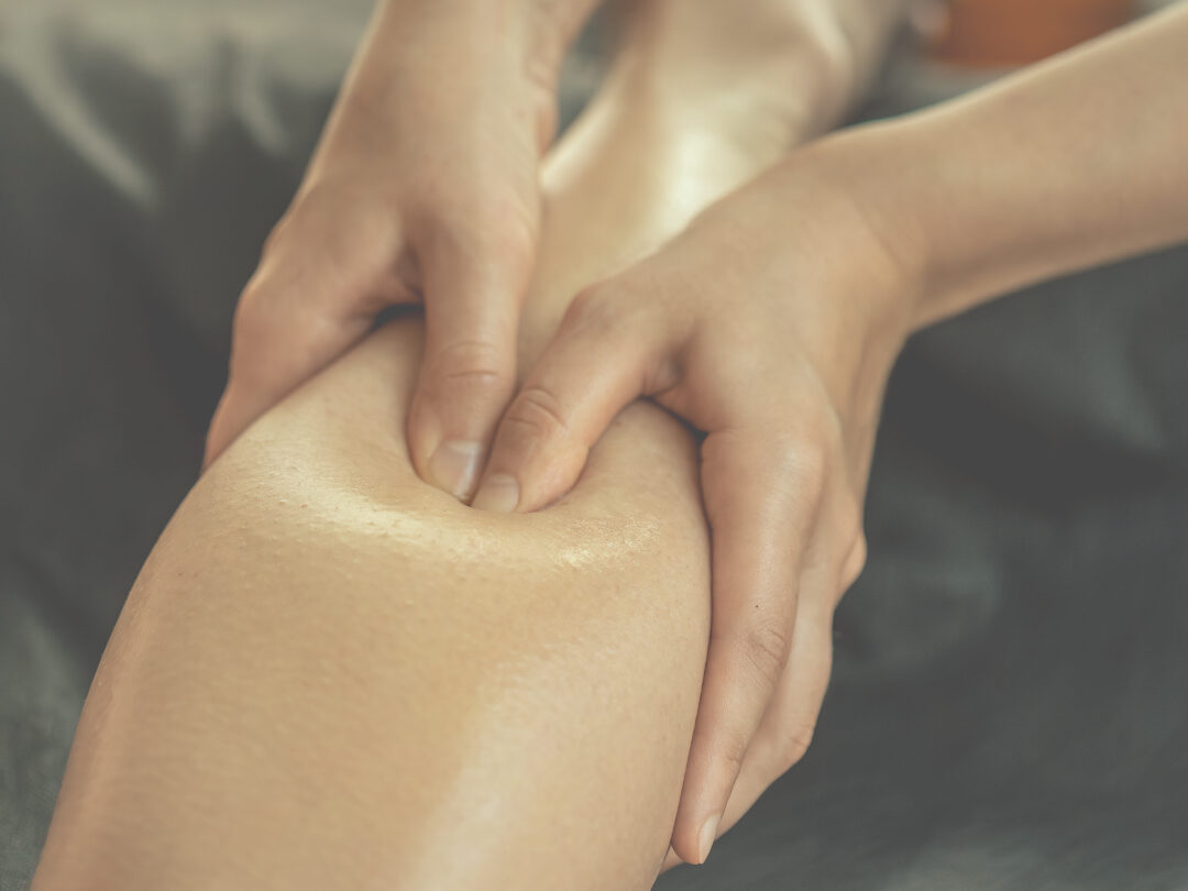 massaging a calve